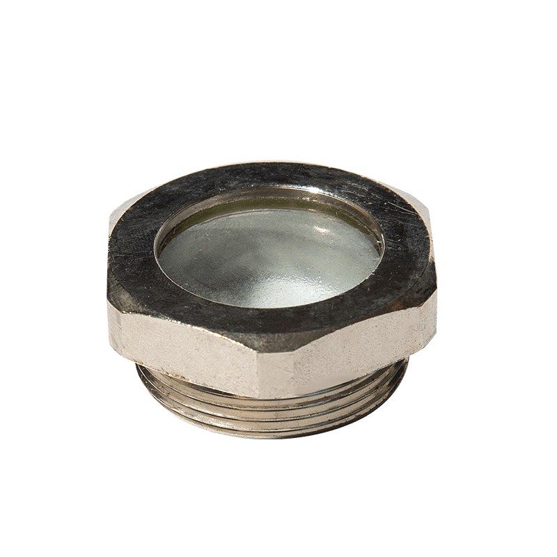 IJzeren oliepeil zichtglas