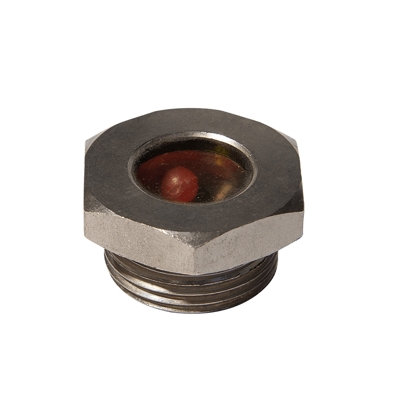 IJzeren oliepeil zichtglas